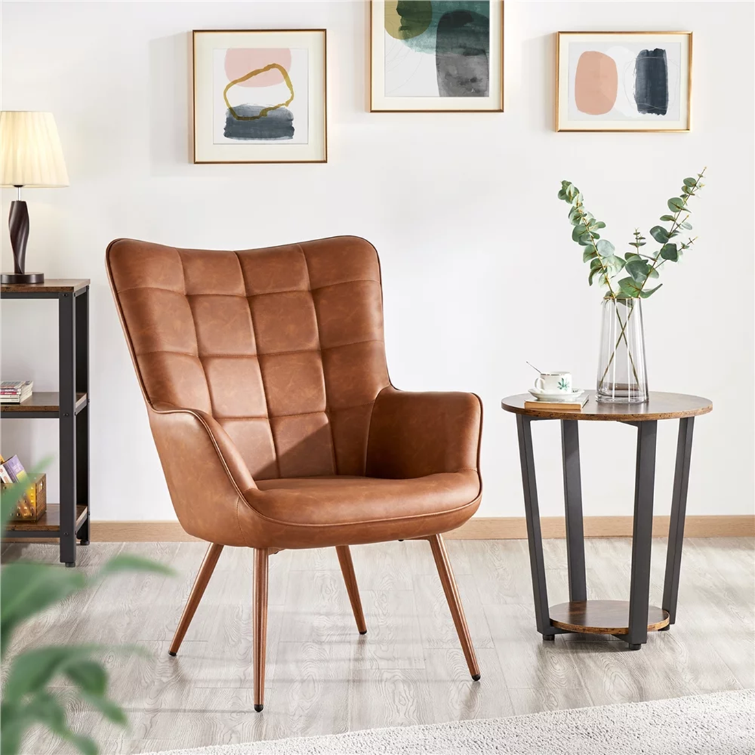 Brown Lapis Accent Chair