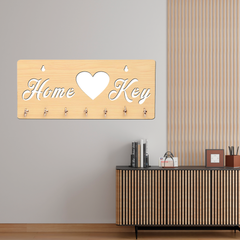 Love with Home Key Text Unique Design Wall-Mounted Key Holder for Home Wall