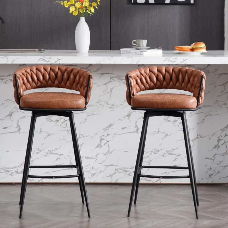 Whisky Brown  Presley Bar Stool