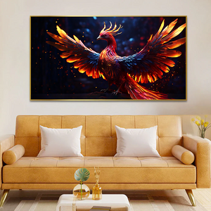 Energy Flow Phoenix Vaastu Canvas Wall Paintings