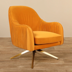 Musturd Gladden Revolving Accent Chair