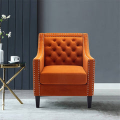 Orange Asaria Accent Chair