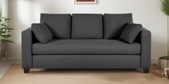 Luxury Grey 3 Seater Velvet Sofa for Living Room