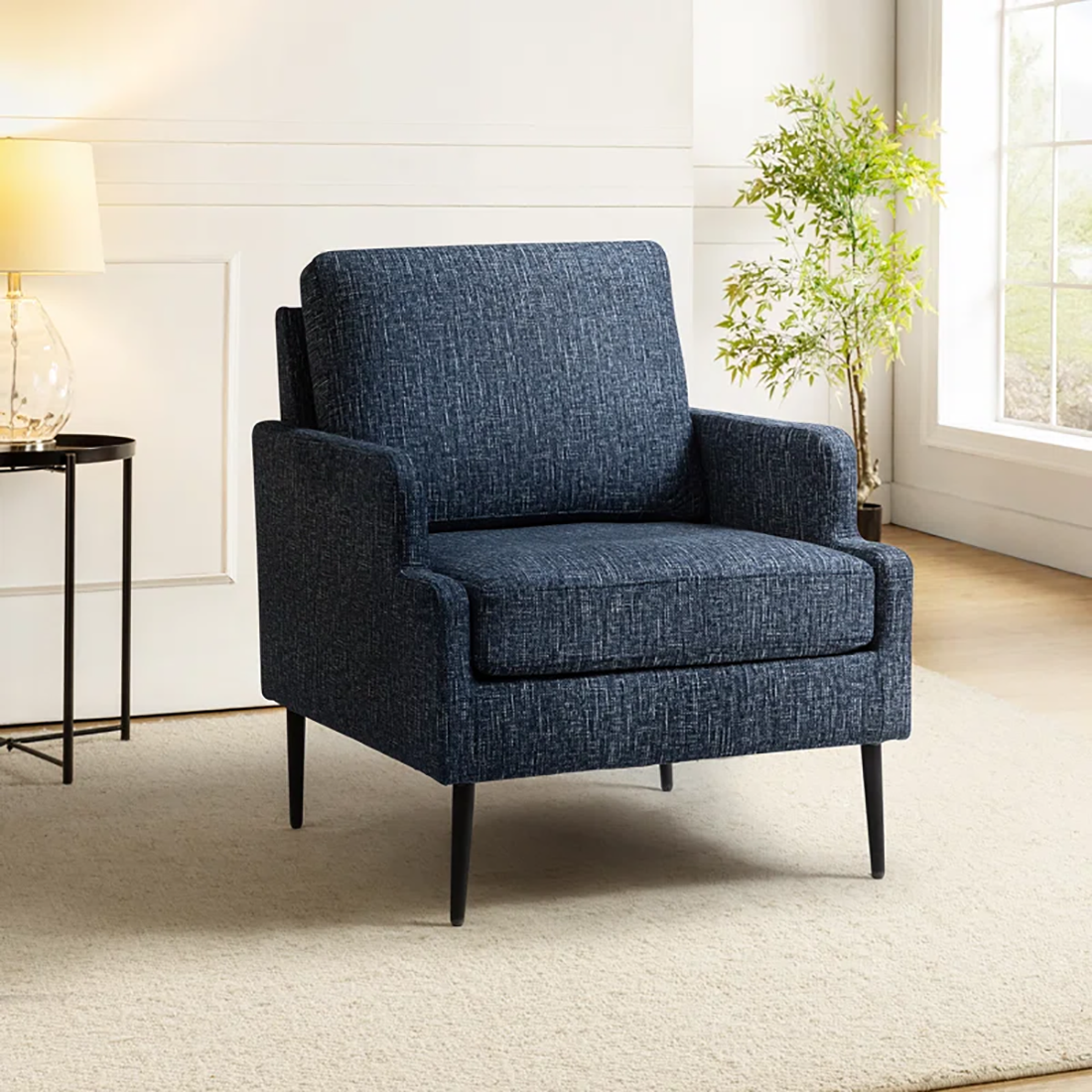 Blue Damone Accent Chair