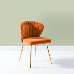 Orange Chimene Accent Chair