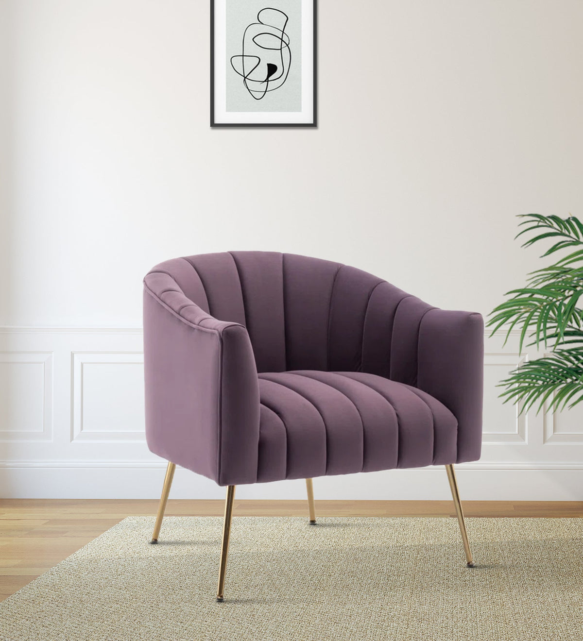 Purple Jella Accent Chair