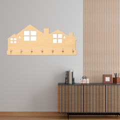 Sweet Home Text Unique Design Wall-Mounted Key Holder for Home Wall