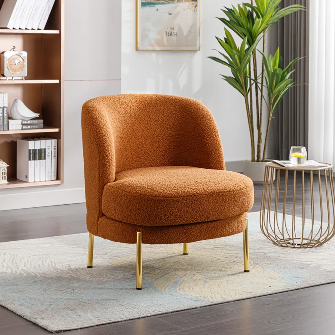 Orange Addaly Accent Chair