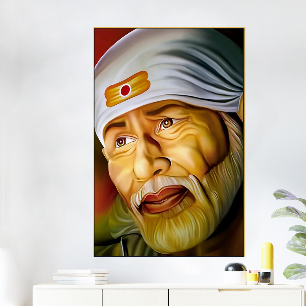 Shirdi Sai Baba Painting / Framed Wallart