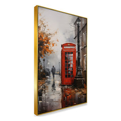 Red Phone Booth by Vintage London