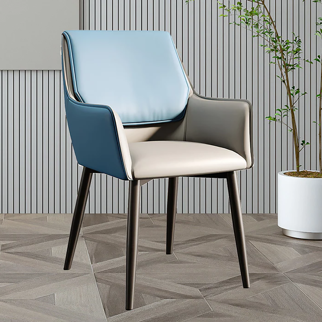 Sky Blue Calum Accent Chair