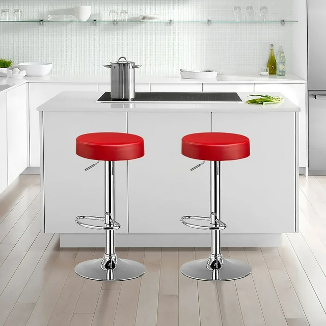 Red  Linon Bar Stool