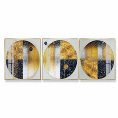 Premium Modern Abstract Painting Set |  Geometric Design (Set of 3)