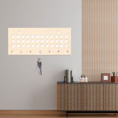 Multi Hearts Unique Design Wall-Mounted Key Holder for Home Wall