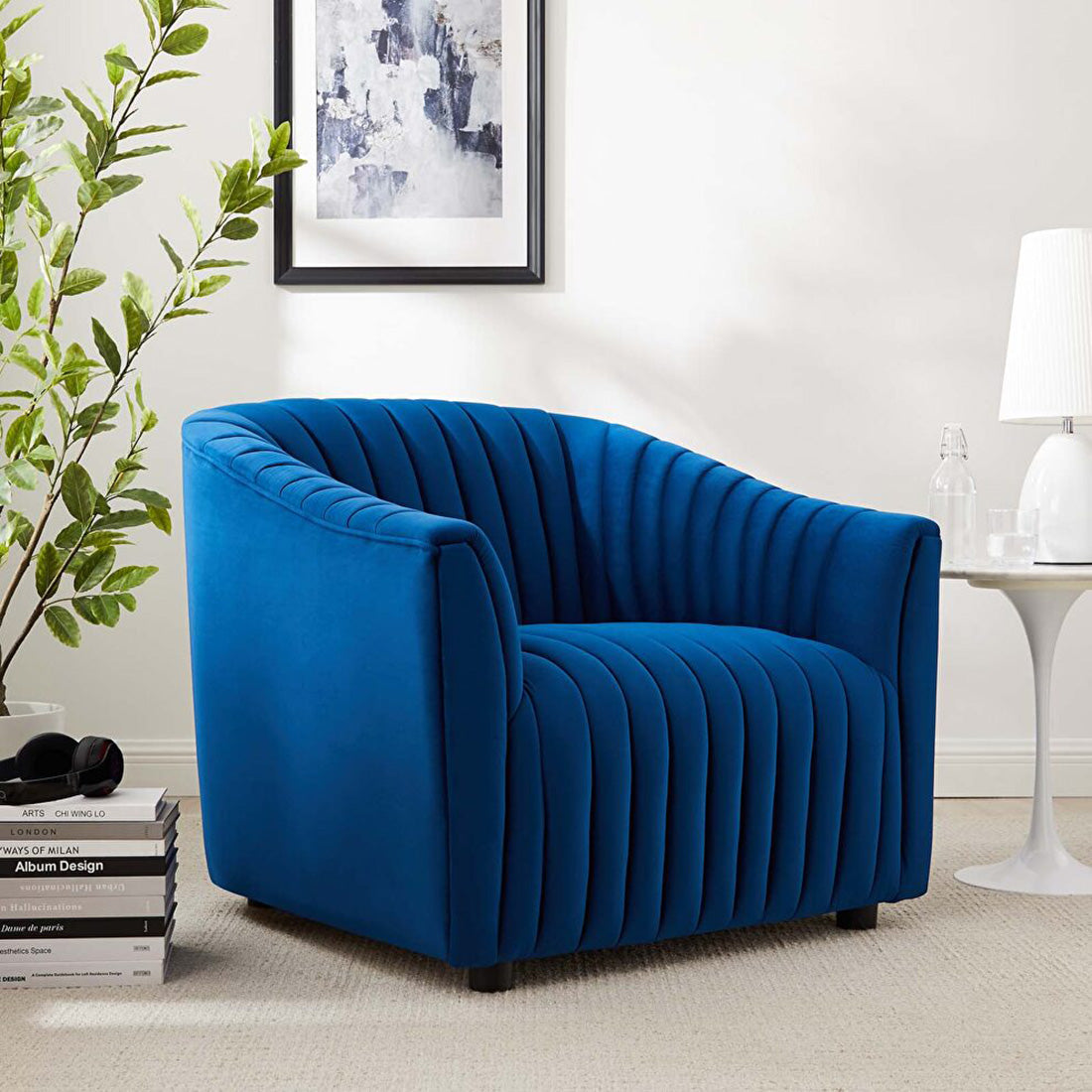 Blue Latonia Accent Chair