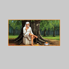Spiritual Sai Baba Canvas Art for Home Décor