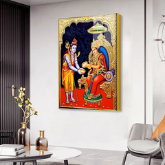 Premium Bala Ji Blessings Lord Shiva Ji Acrylic Wall Paintings & Art