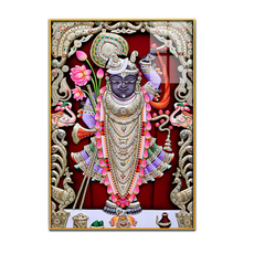 Premium Shreenath Ji Maharaj Acrylic Wall Art