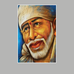 Shirdi  Sai Baba Om Sai Ram Decorative Wall Painting