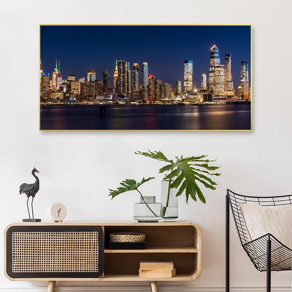 Beautiful City Lights Framed Canvas Wall Paintings/Wall Art