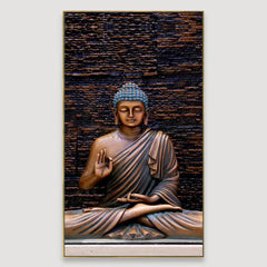 Meditating Buddha Canvas Wall Painting Clearance Sale