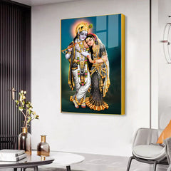 Spiritual Lord Radha Krishna Acrylic Wall Paintings & Arts Clearance Sale