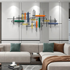 Multicolor Abstract Metal Wall Art