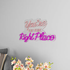 You're In The Right Place LED Neon Light