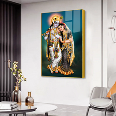 Spiritual Lord Radha Krishna Acrylic Wall Paintings & Arts