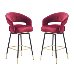 Burgundy  Mixoy Bar Stool