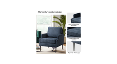 Blue Damone Accent Chair