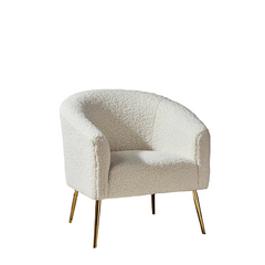 White Herrin Accent Chair