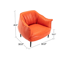 Orange Almeda Accent Chair
