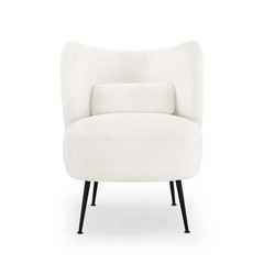 .White Collin Accent Chair