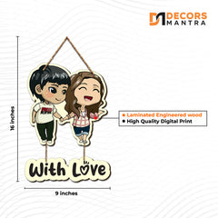 Wooden Temple , Quote Wall Art & Backlit Art Wooden Wall Hanging  4-Piece Combo