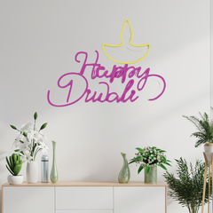 Festival of Lights with this Happy Diwali LED Neon Light