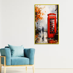 Red Phone Booth by Vintage London