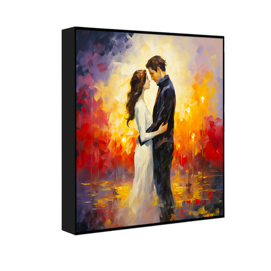 Abstract Couple Love Canvas Wall Paintings & Arts