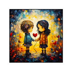 Find the Capture The Power of Friendship in A Vibrant Work of Perfect Couple Love Canvas Wall Paintings & Arts