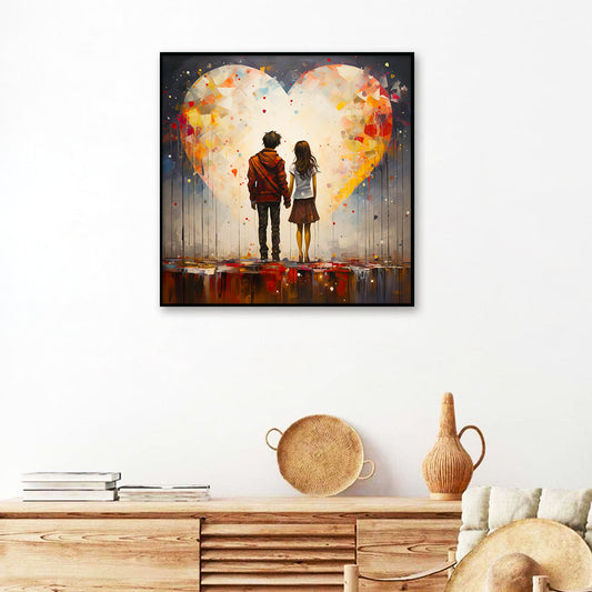 Portray The Unconditional Love Between Friends Couple Love Canvas Wall Paintings & Arts