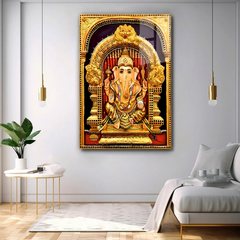 Premium Colorful Blessings Ganesha Acrylic Wall Paintings & Art