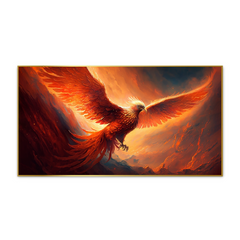 Fiery Phoenix Vaastu Canvas Wall Paintings for Home Décor
