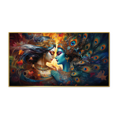 Radha Krishna Canvas Wall Art – Symbol Of Devotion And Harmony