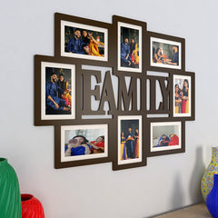 Family Dark Brown Hanging Photo Frame