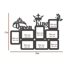 Queen & King White Hanging Photo Frame