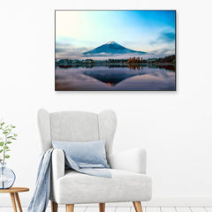 Early Morning Witness Mountain Floating Frame Wall Painting & Art