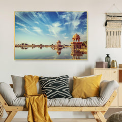 Adi Sagar Lake Jaisalmer Framed Wall art