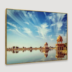 Adi Sagar Lake Jaisalmer Framed Wall art