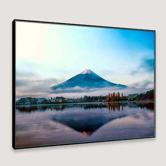 Early Morning Witness Mountain Floating Frame Wall Painting & Art