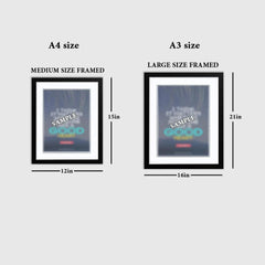 Think Outside the Box Premium Motivational Quotes Photo Frame